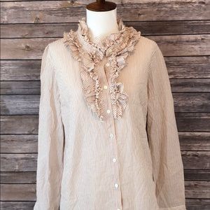 J.crew button down shirt size 8